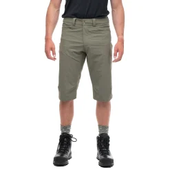 Outlet Bergans Vandre Light Softshell Long Shorts Men - Green Mud