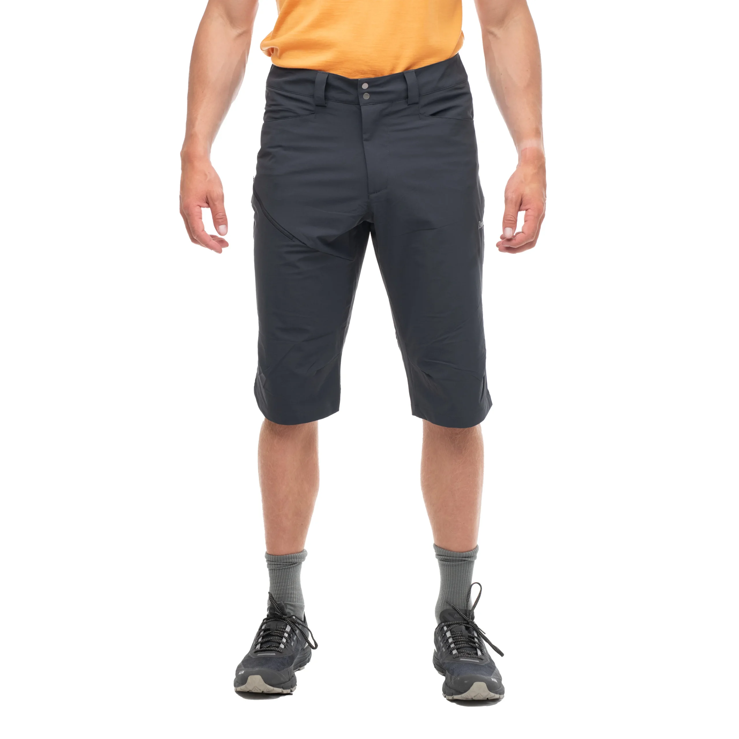 Online Bergans Vandre Light Softshell Long Shorts Men - Dark Shadow Grey