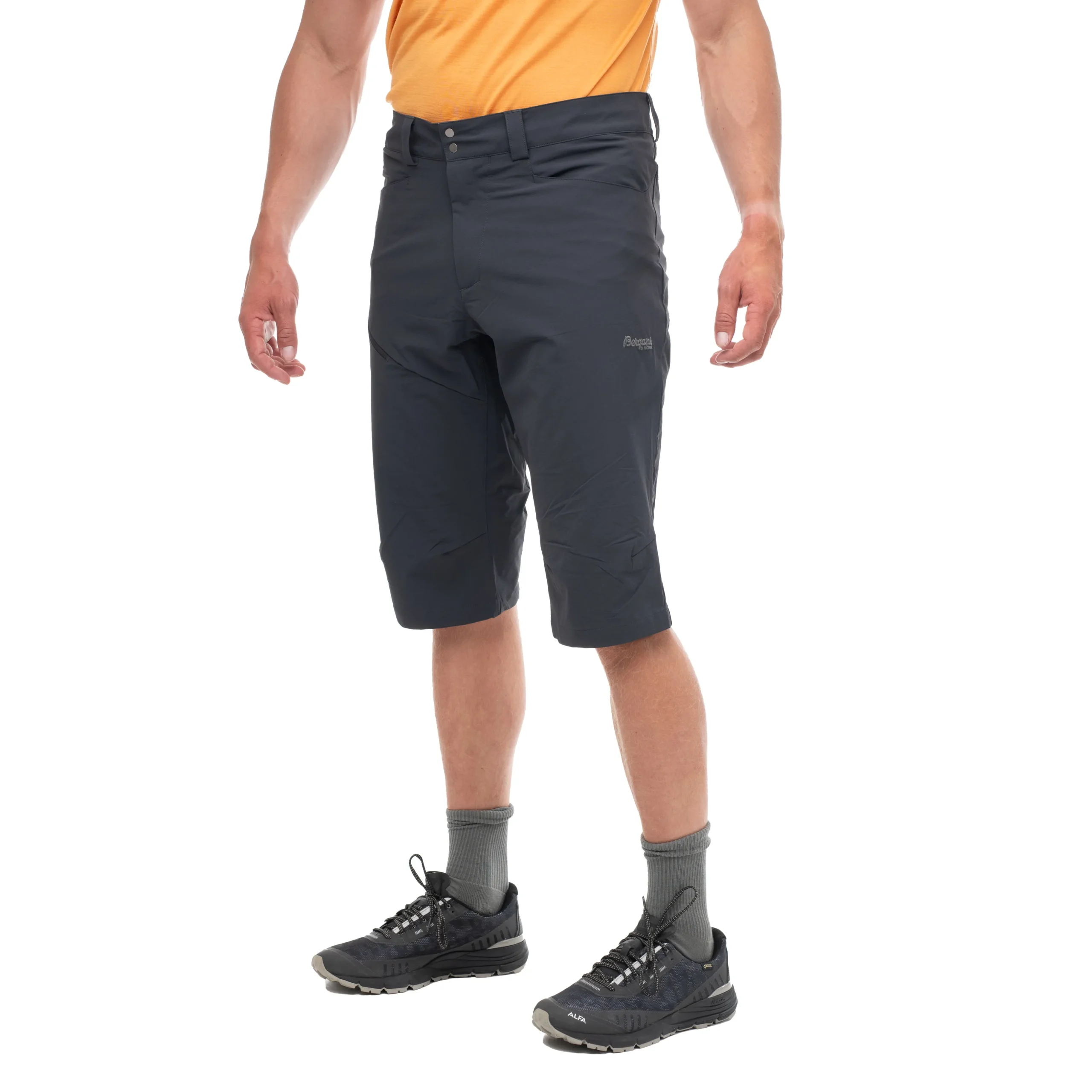 Online Bergans Vandre Light Softshell Long Shorts Men - Dark Shadow Grey