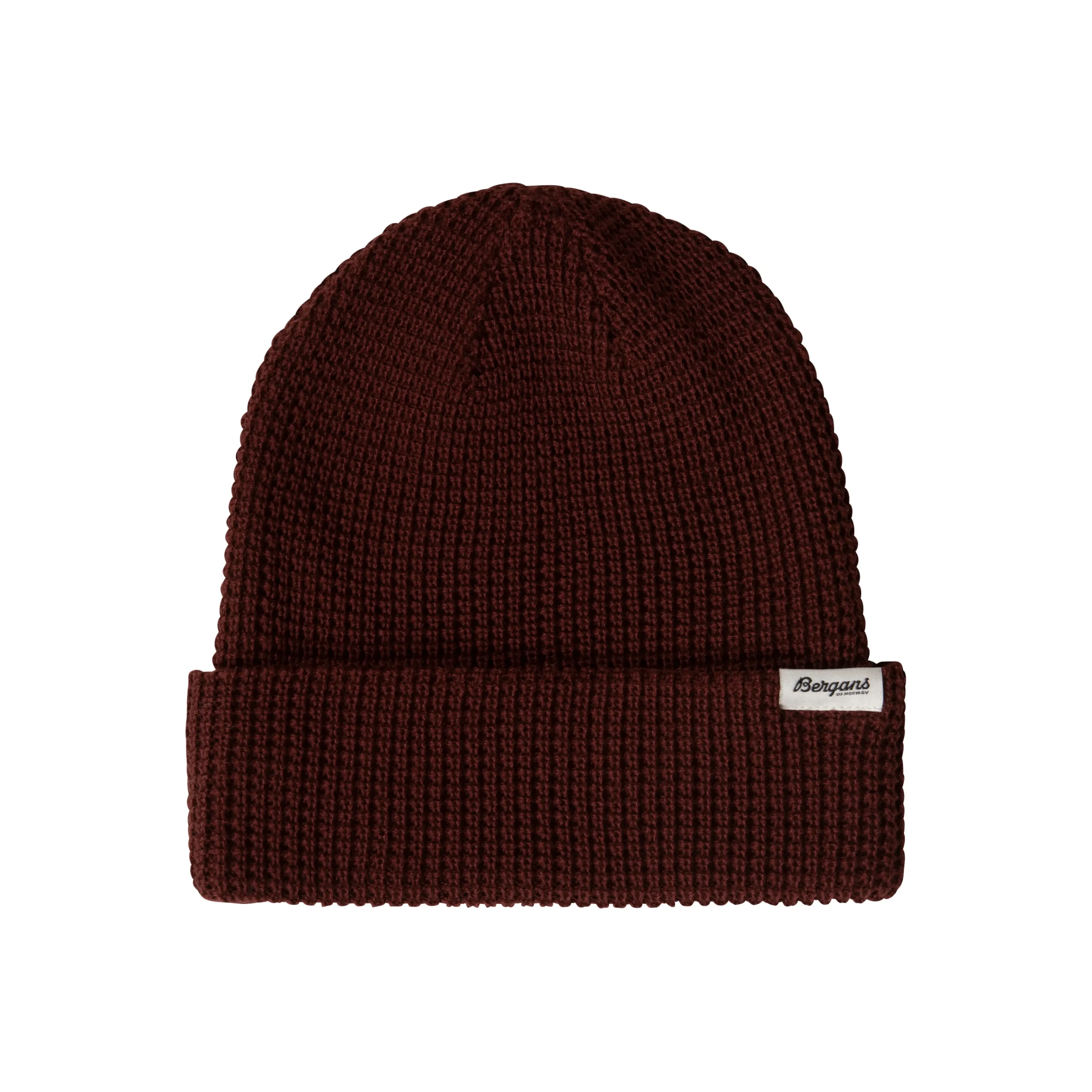 Fashion Bergans Waffle Knit Beanie - Amarone Red
