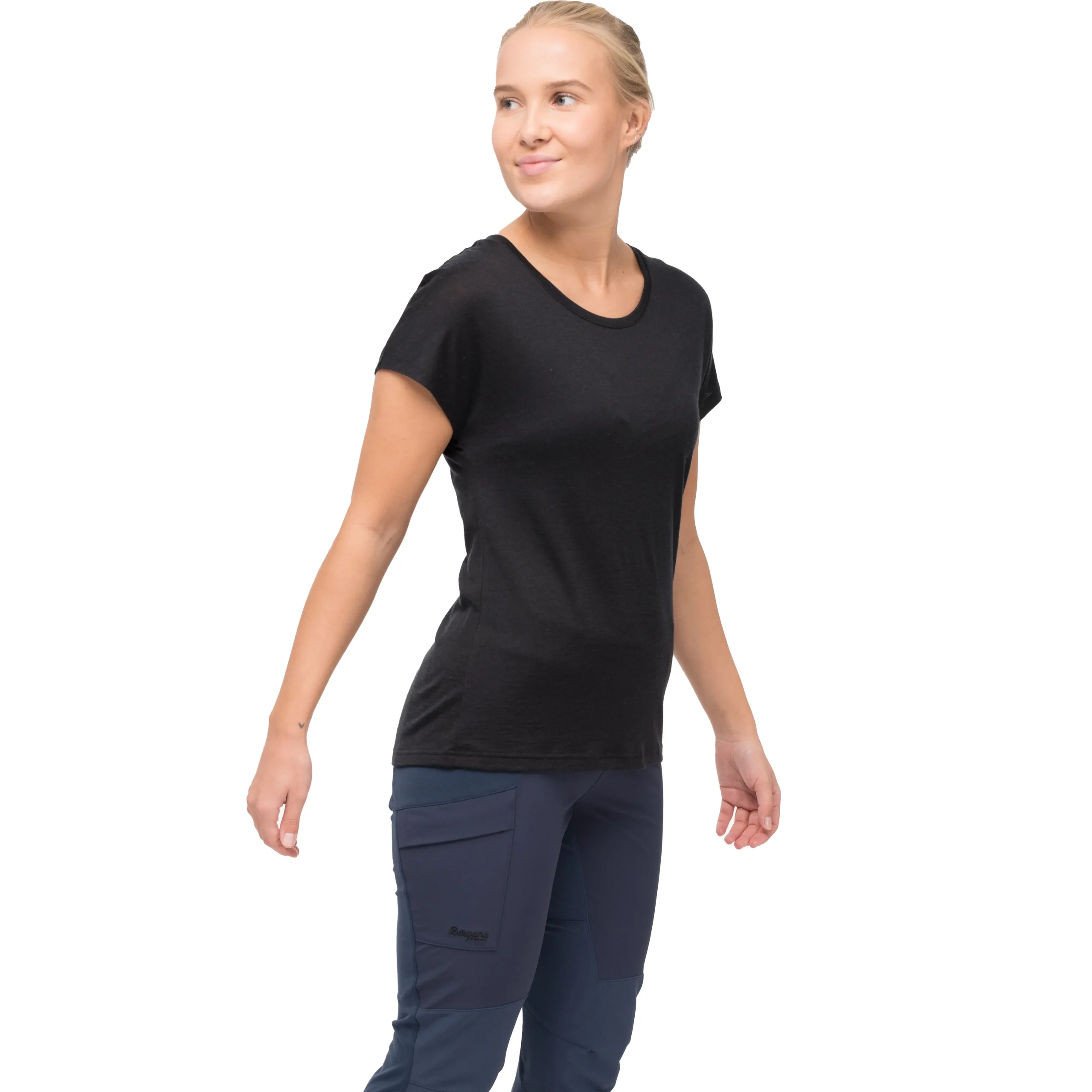Sale Bergans Whenever Merino Tee Women - Black