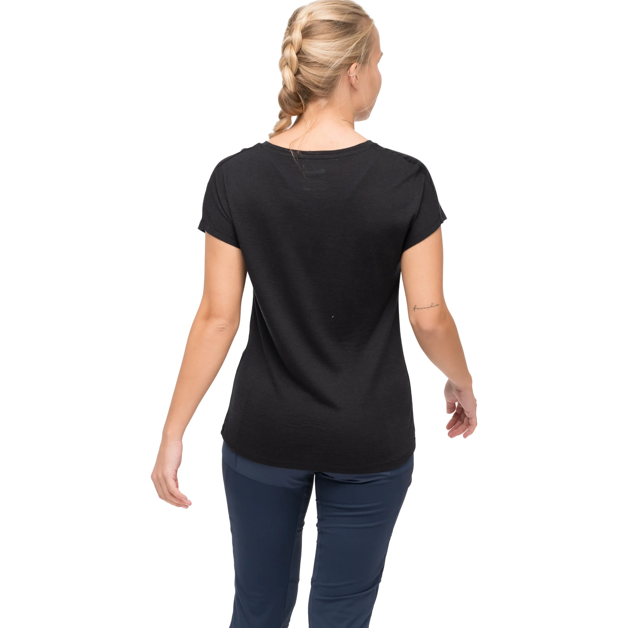 Sale Bergans Whenever Merino Tee Women - Black