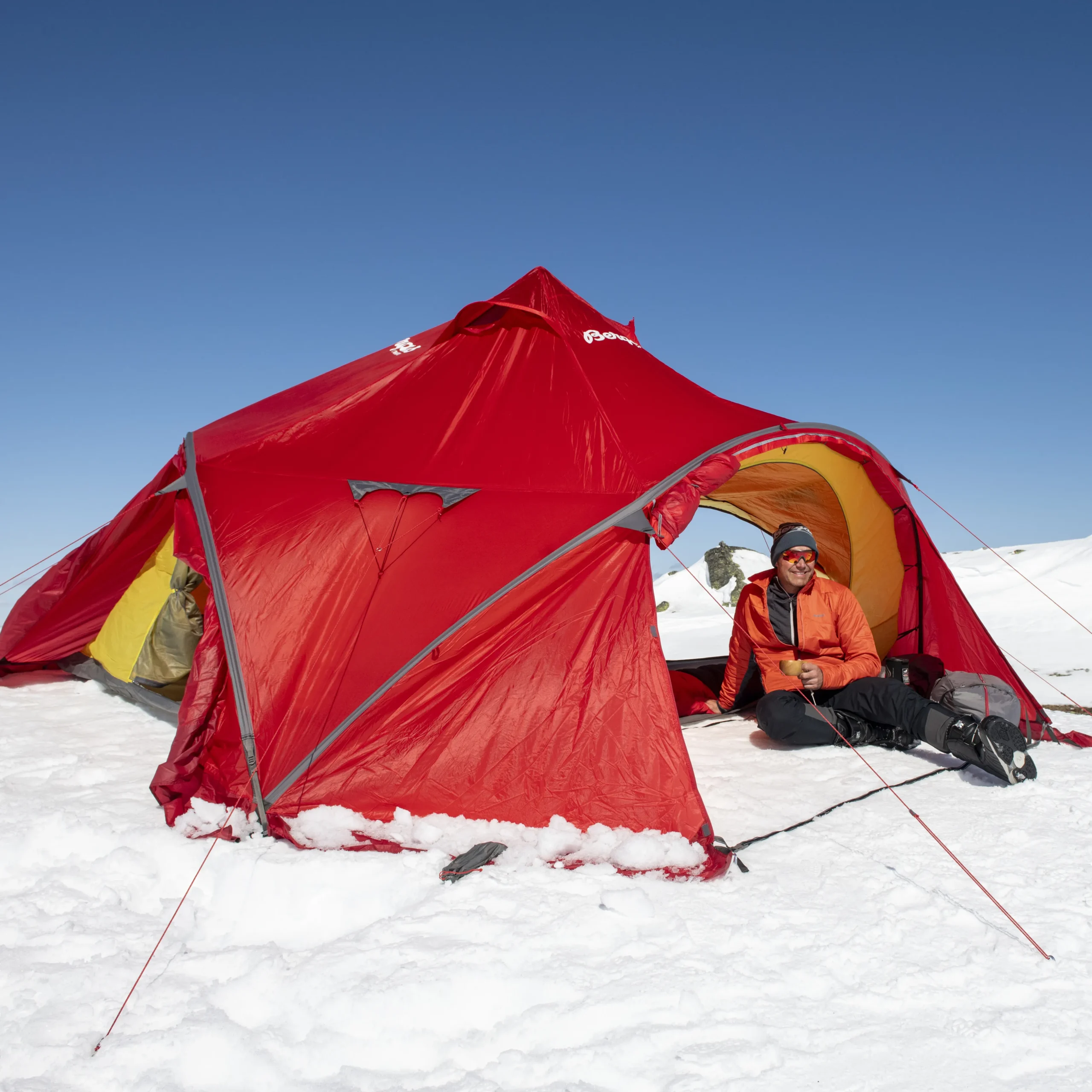Best Sale Bergans Wiglo®LT V.2 6-Persons Tent - Red