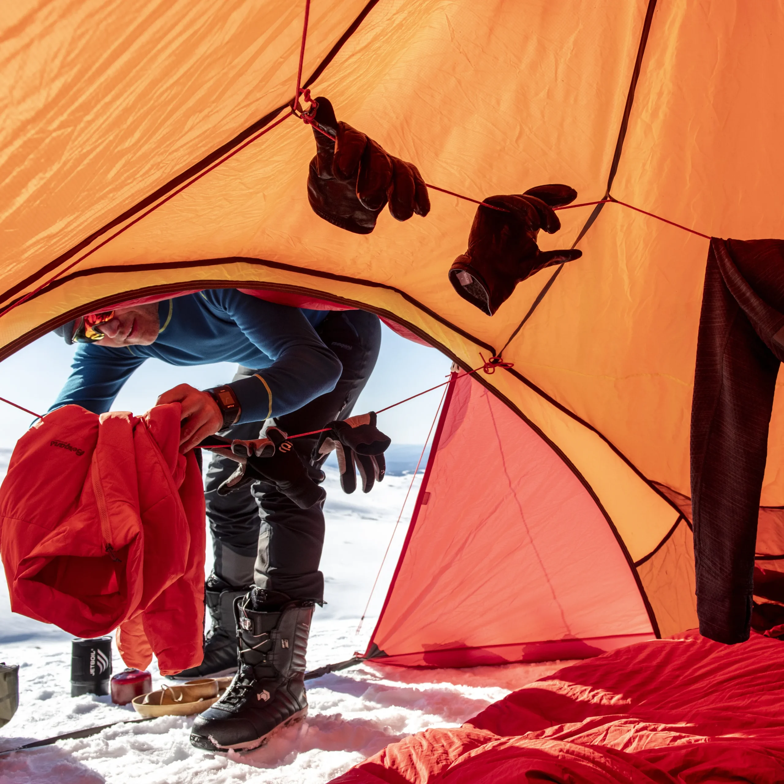 Outlet Bergans Wiglo®LT V.2 4-Persons Tent - Red