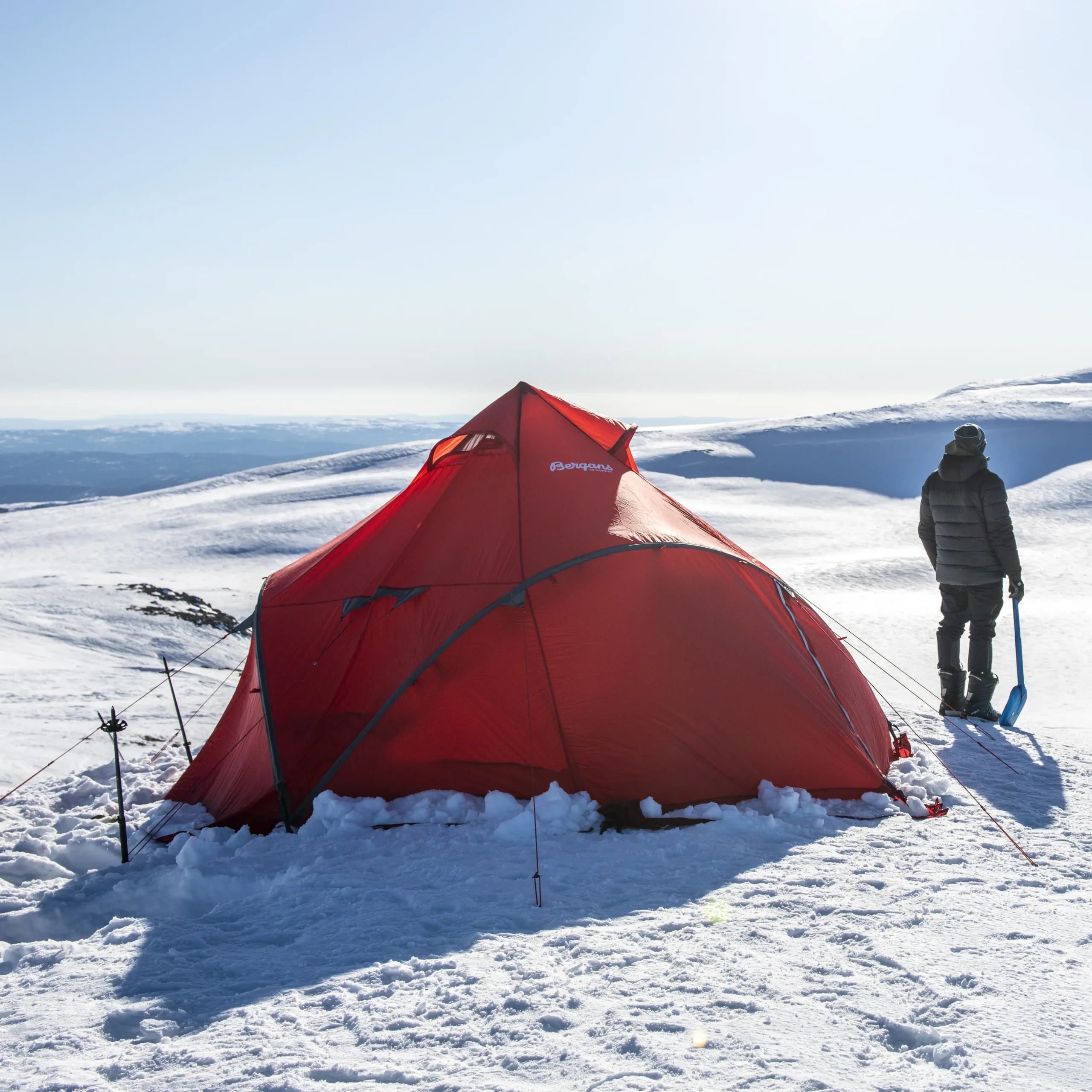 Outlet Bergans Wiglo®LT V.2 4-Persons Tent - Red