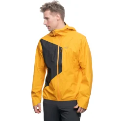 Cheap Bergans Y LightLine Air 3L Shell Jacket Men - Mango Yellow / Dark Shadow Grey