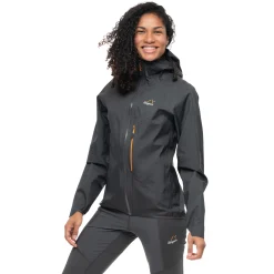 Online Bergans Y LightLine Air 3L Shell Jacket Women - Dark Shadow Grey