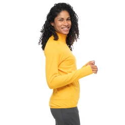 Clearance Bergans Y LightLine Essence Midlayer Jacket Women - Mango Yellow