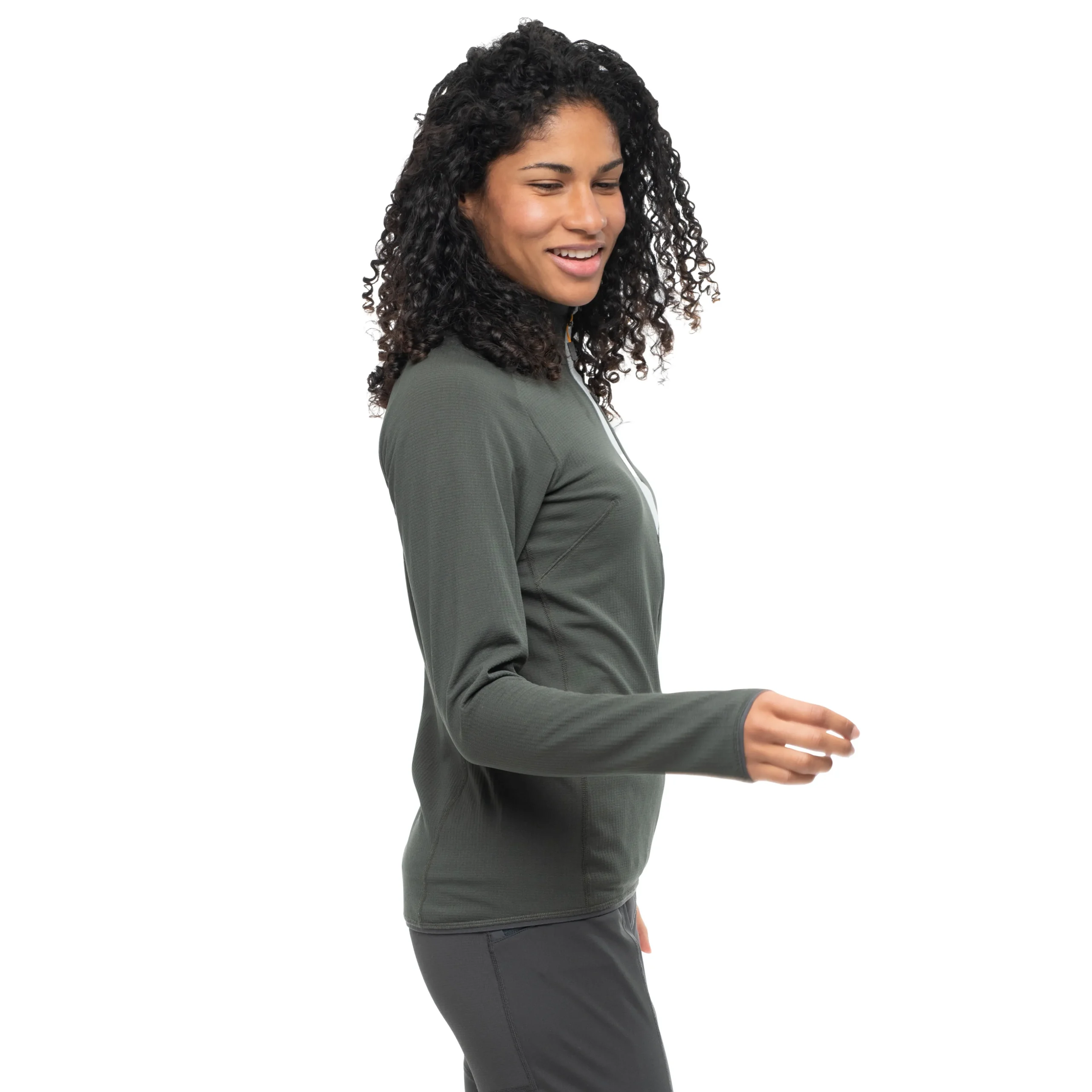 Cheap Bergans Y LightLine Essence Midlayer Jacket Women - Dark Shadow Grey