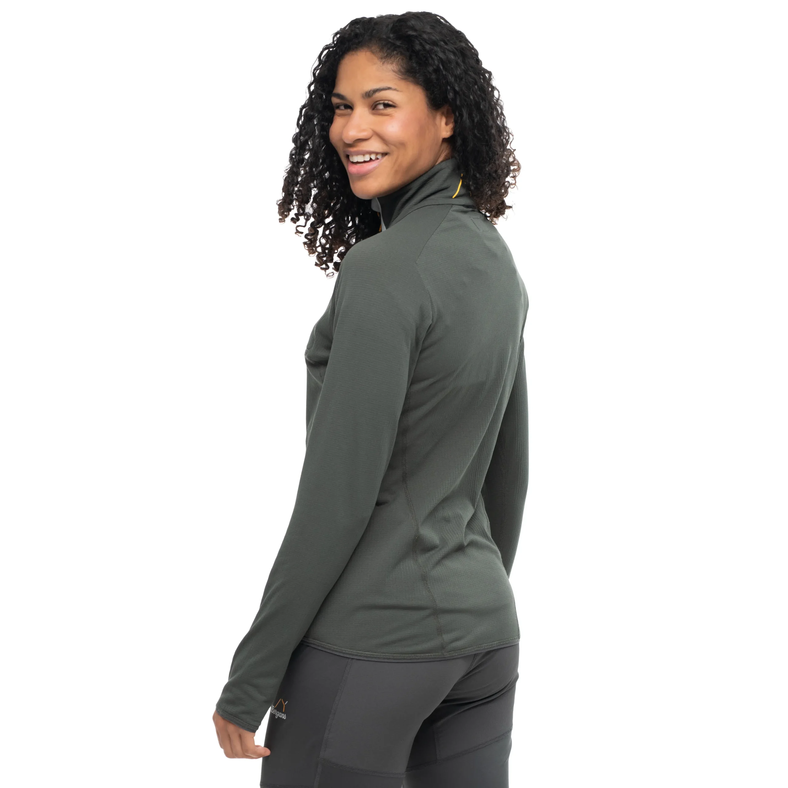 Cheap Bergans Y LightLine Essence Midlayer Jacket Women - Dark Shadow Grey