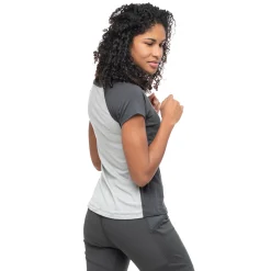 Discount Bergans Y LightLine Merino Tee Women - Dark Shadow Grey / Pearl Grey