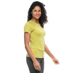 Hot Bergans Y LightLine Merino Tee Women - Golden Lime Green