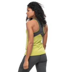 Sale Bergans Y LightLine Merino Top Women - Golden Lime Green