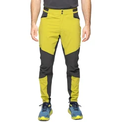Store Bergans Y LightLine Progressive Pants Men - Golden Lime Green / Dark Shadow Grey