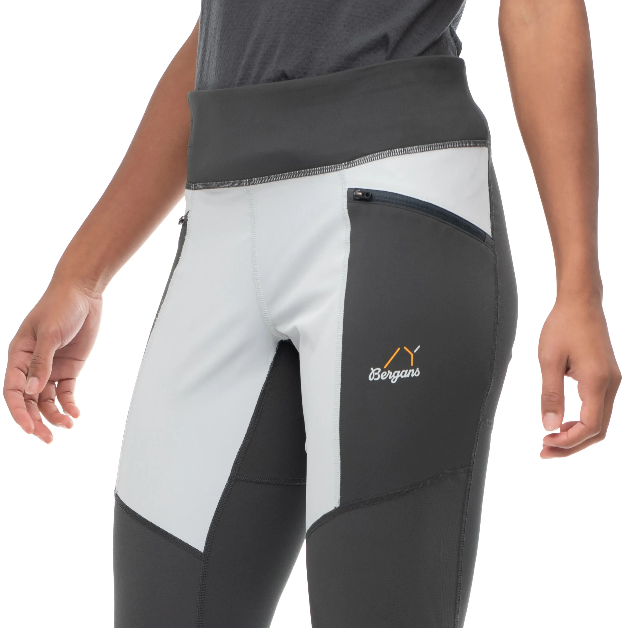 Best Sale Bergans Y LightLine Progressive Tights Women - Pearl Grey / Dark Shadow Grey