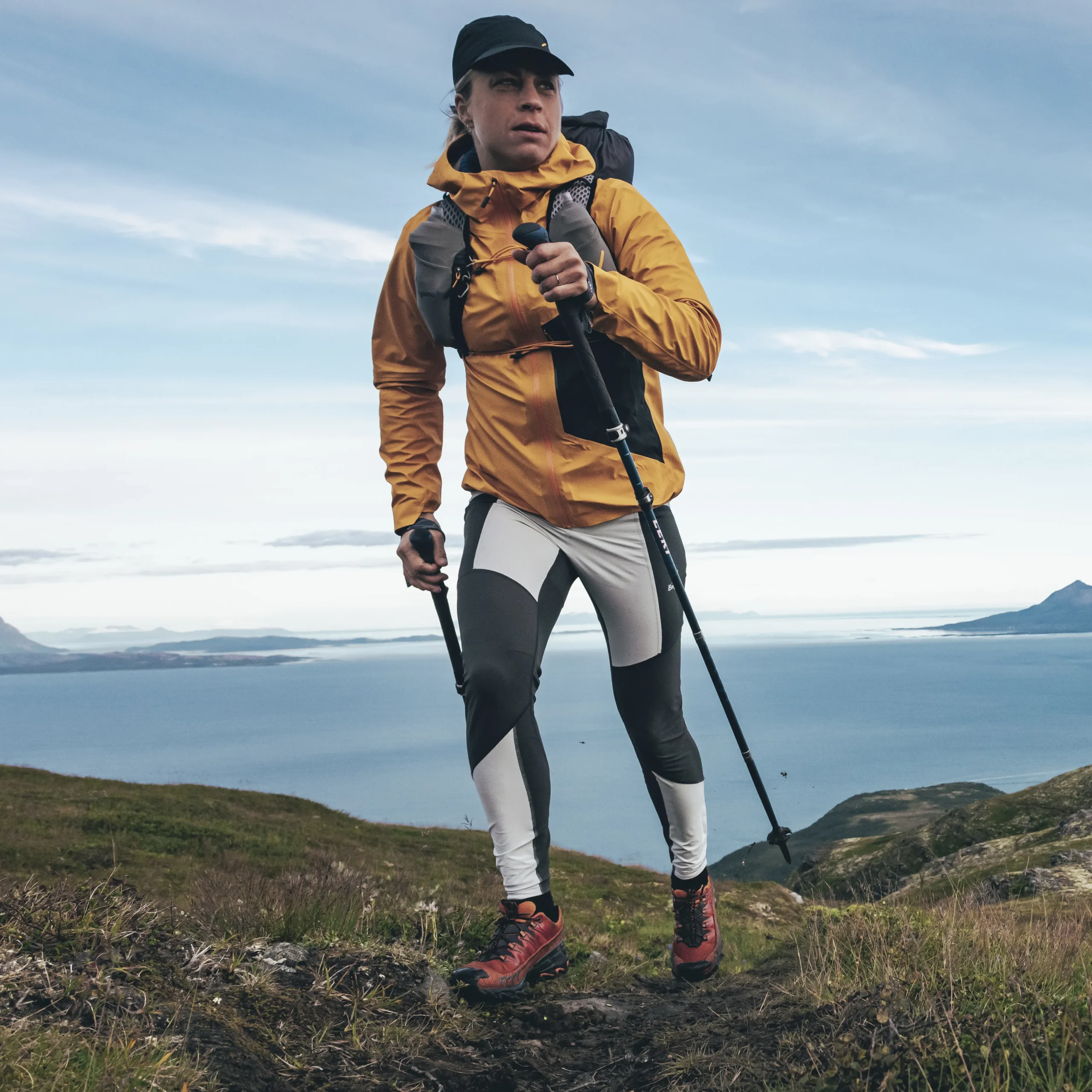 Best Sale Bergans Y LightLine Progressive Tights Women - Pearl Grey / Dark Shadow Grey