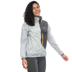 Online Bergans Y LightLine Pure Windbreaker Jacket Women - Pearl Grey / Dark Shadow Grey