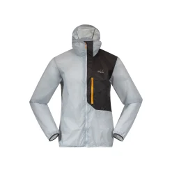 Hot Bergans Y LightLine Pure Windbreaker Jacket Men - Pearl Grey / Dark Shadow Grey