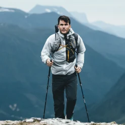 Hot Bergans Y LightLine Pure Windbreaker Jacket Men - Pearl Grey / Dark Shadow Grey