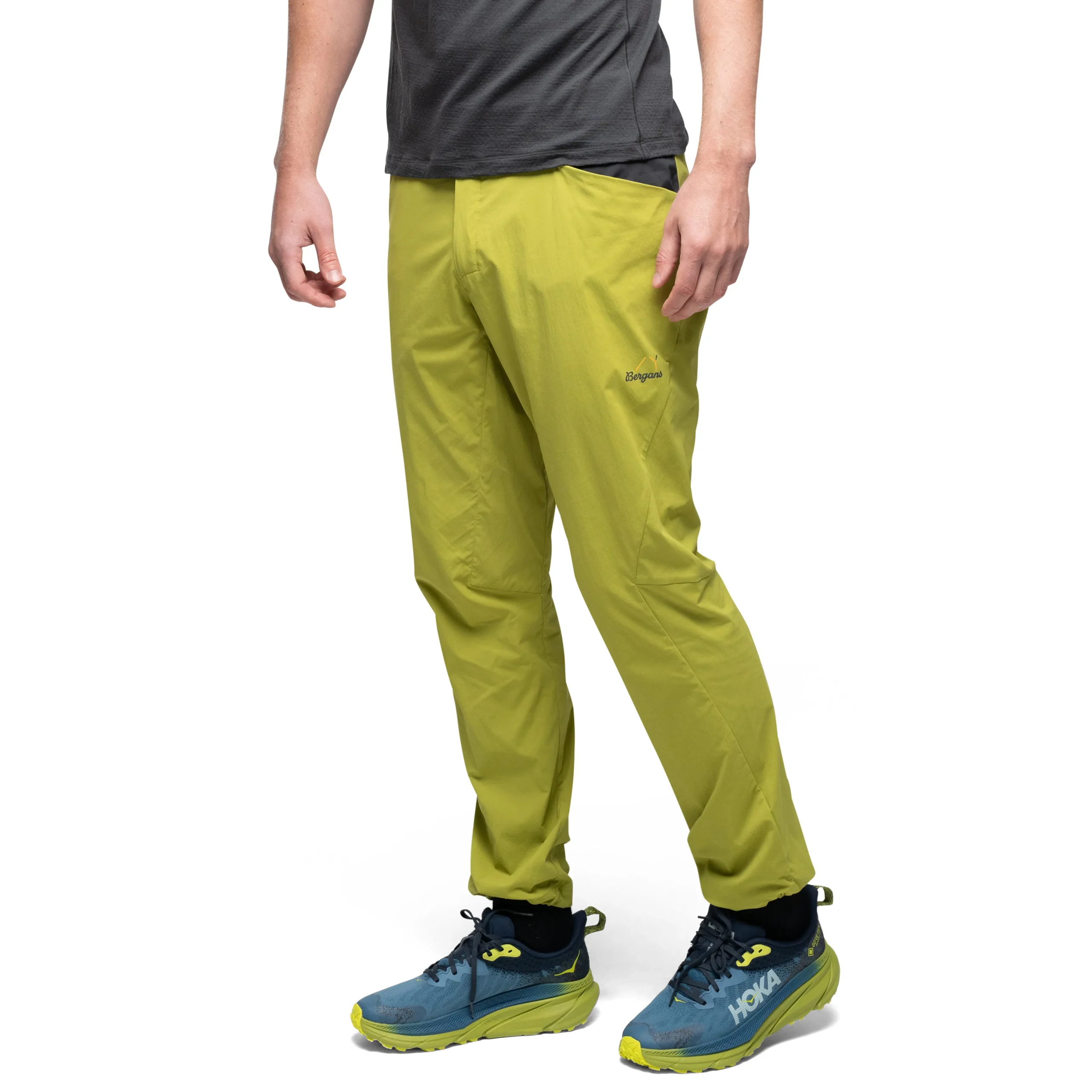 Sale Bergans Y LightLine Vapor Pants Men - Golden Lime Green