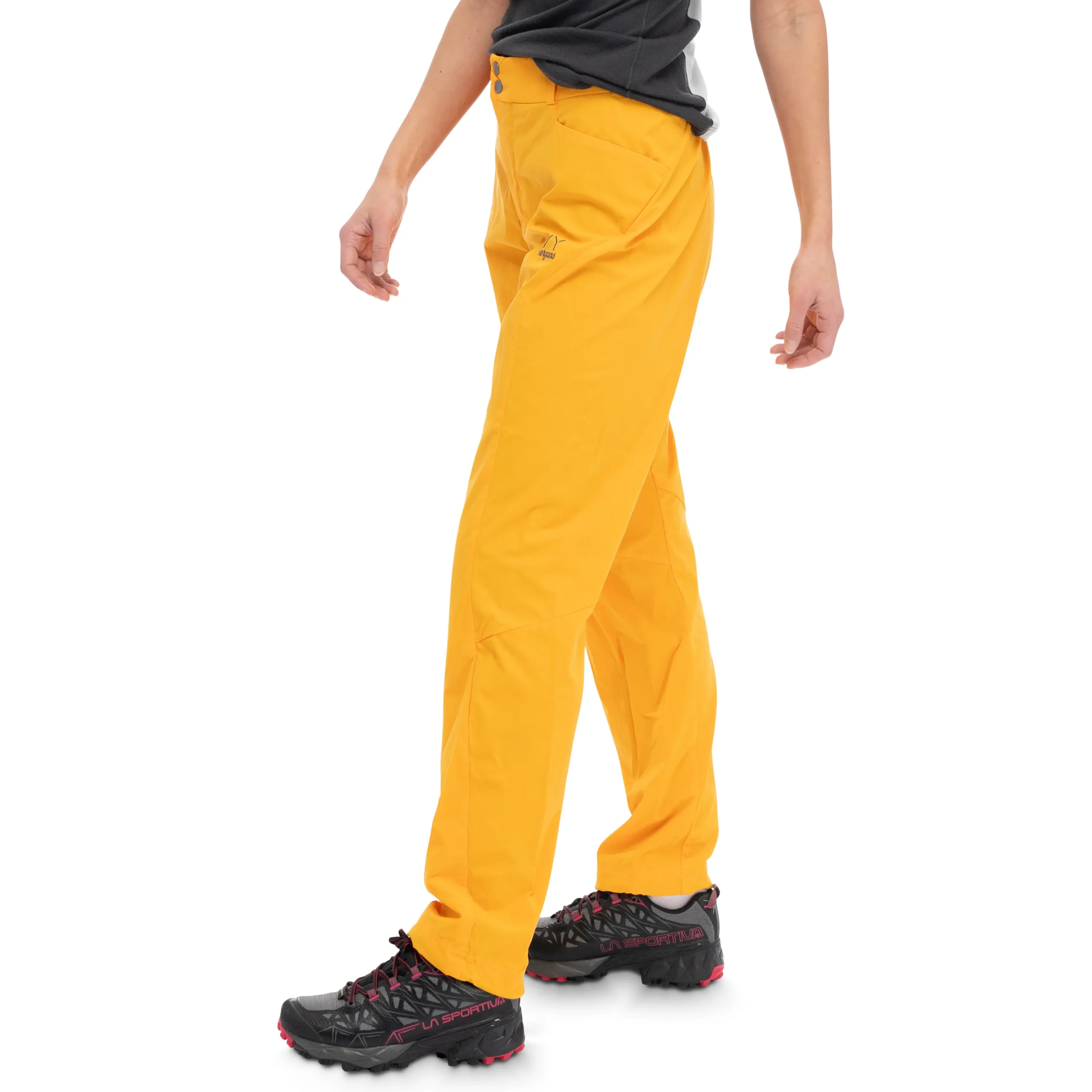 Shop Bergans Y LightLine Vapor Pants Women - Mango Yellow