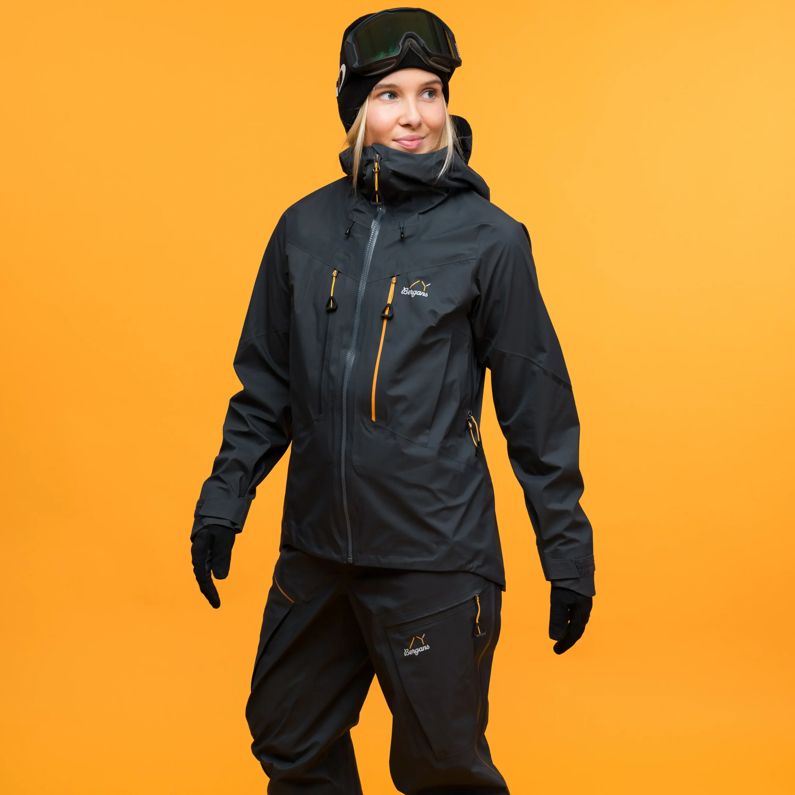 Store Bergans Y MountainLine Breathe 3L Shell Jacket Women - Dark Shadow Grey