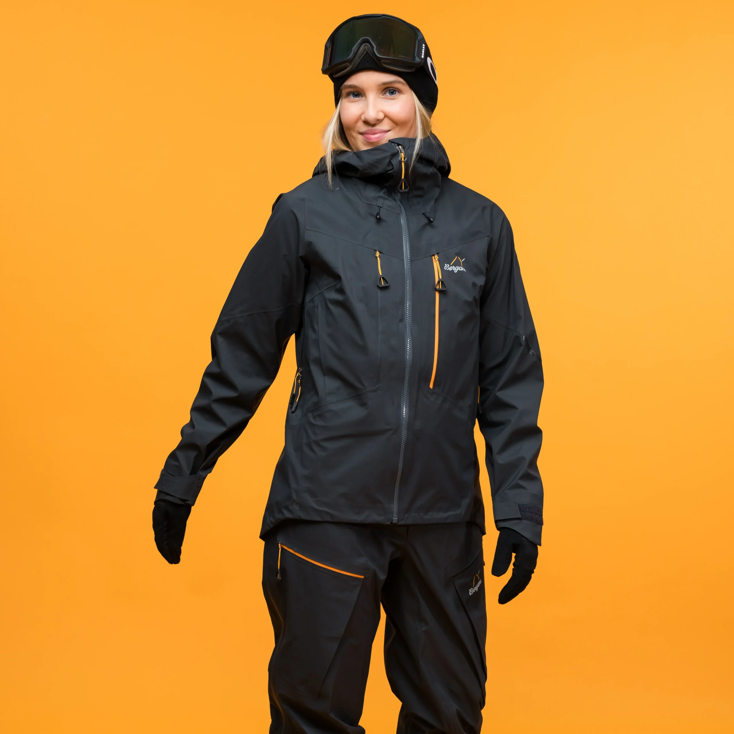 Store Bergans Y MountainLine Breathe 3L Shell Jacket Women - Dark Shadow Grey