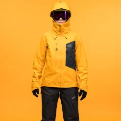 Best Bergans Y MountainLine Breathe 3L Shell Jacket Women - Mango Yellow