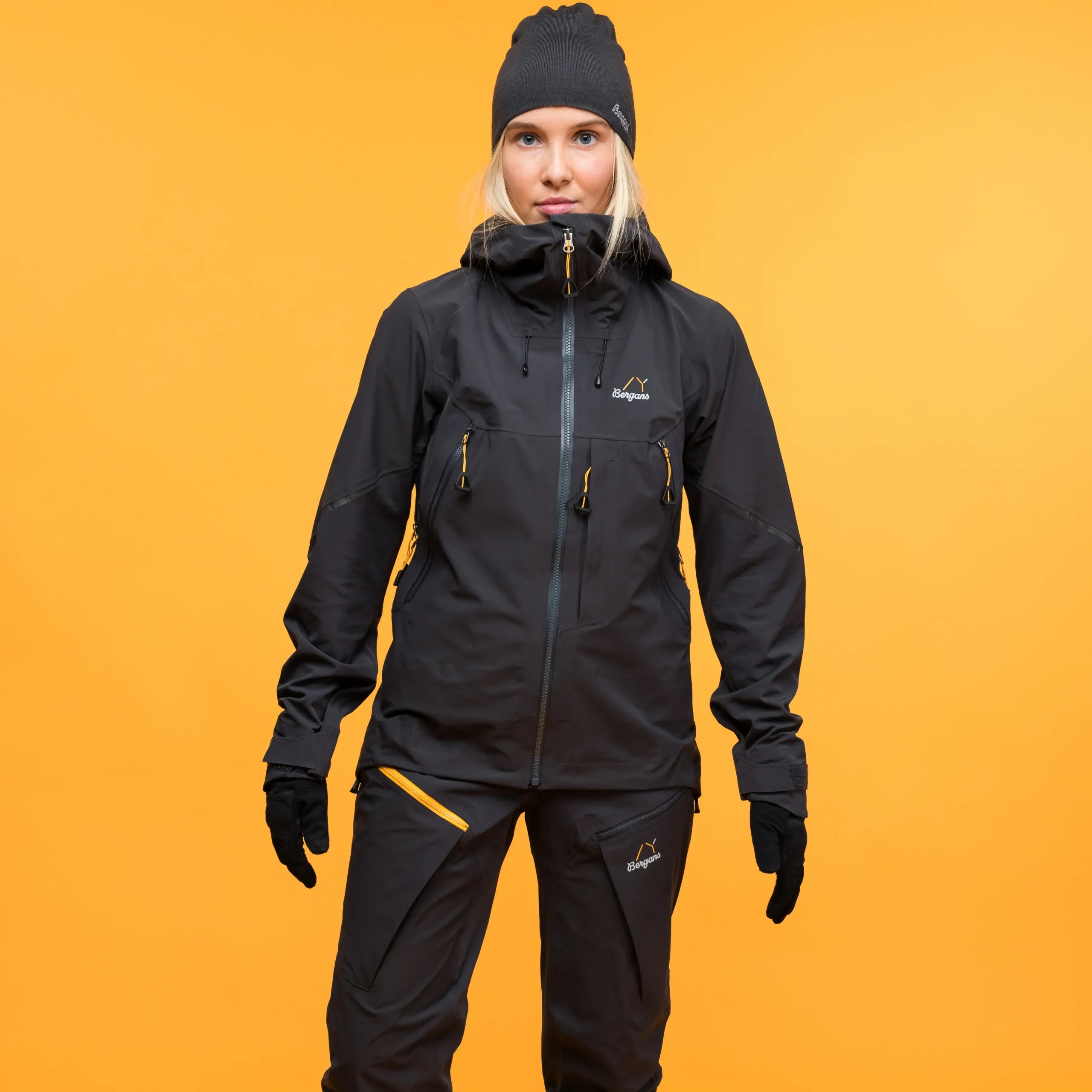 New Bergans Y MountainLine Hybrid Softshell Jacket Women - Dark Shadow Grey