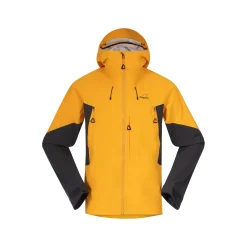 Online Bergans Y MountainLine Hybrid Softshell Jacket Men - Mango Yellow / Dark Shadow Grey