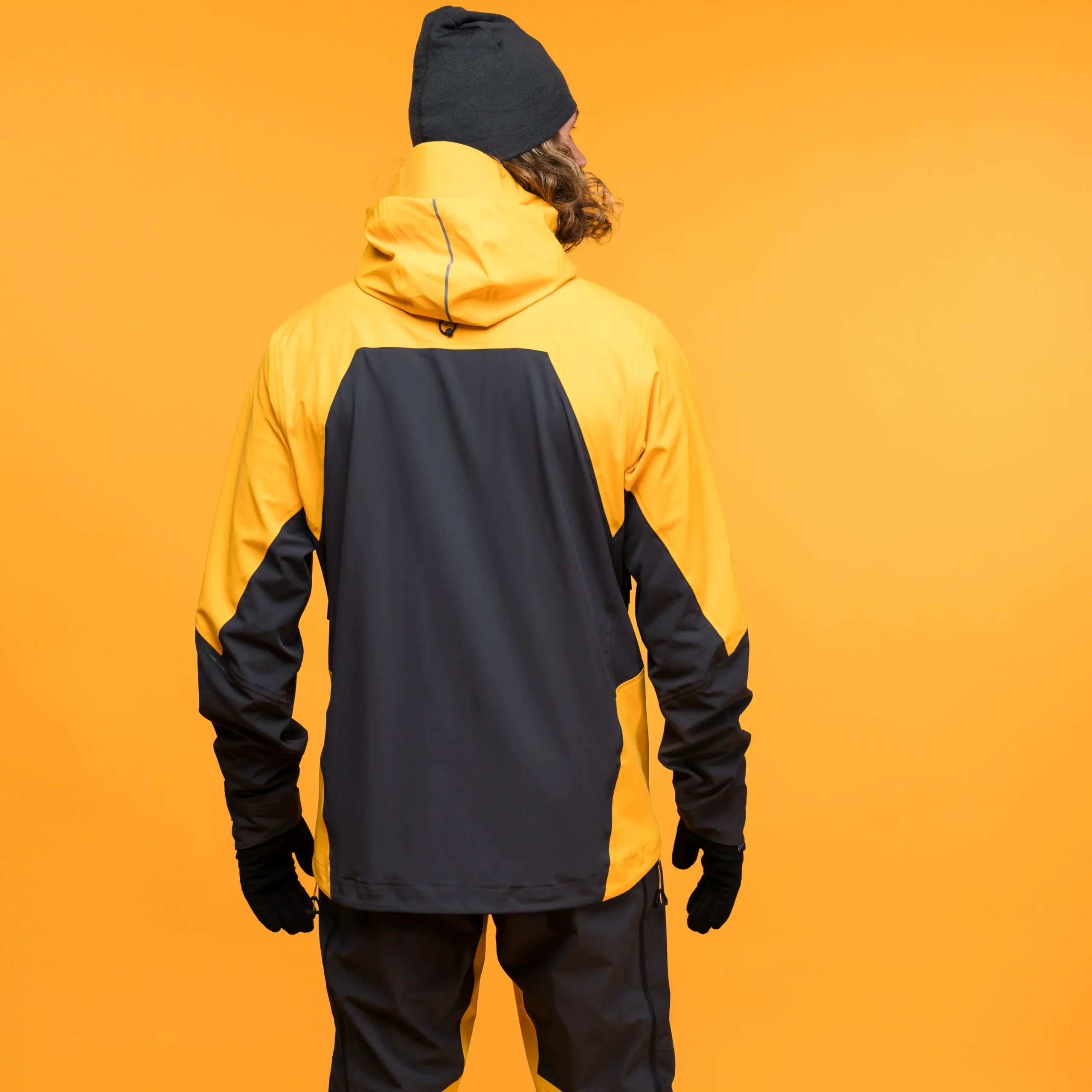 Online Bergans Y MountainLine Hybrid Softshell Jacket Men - Mango Yellow / Dark Shadow Grey