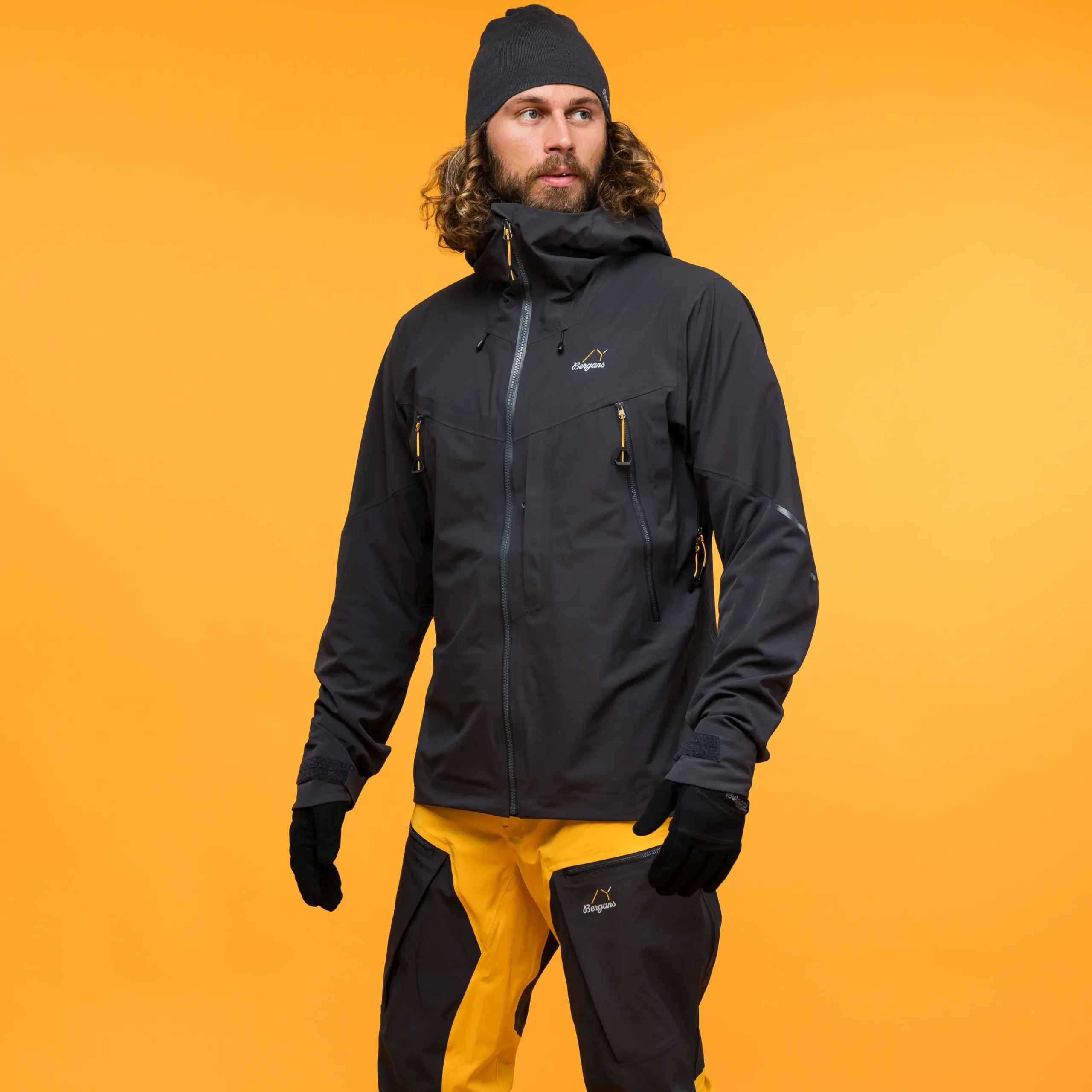 Sale Bergans Y MountainLine Hybrid Softshell Jacket Men - Dark Shadow Grey
