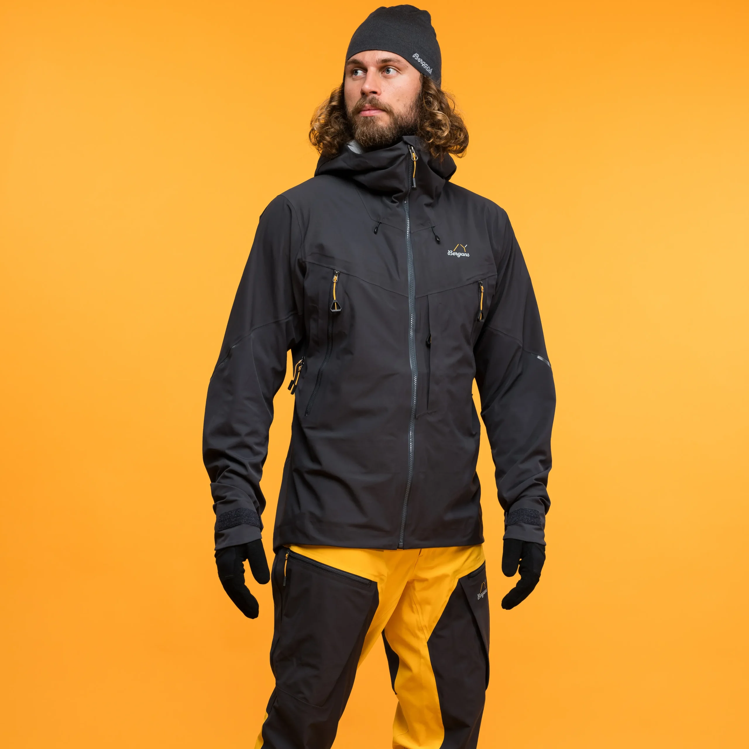 Sale Bergans Y MountainLine Hybrid Softshell Jacket Men - Dark Shadow Grey