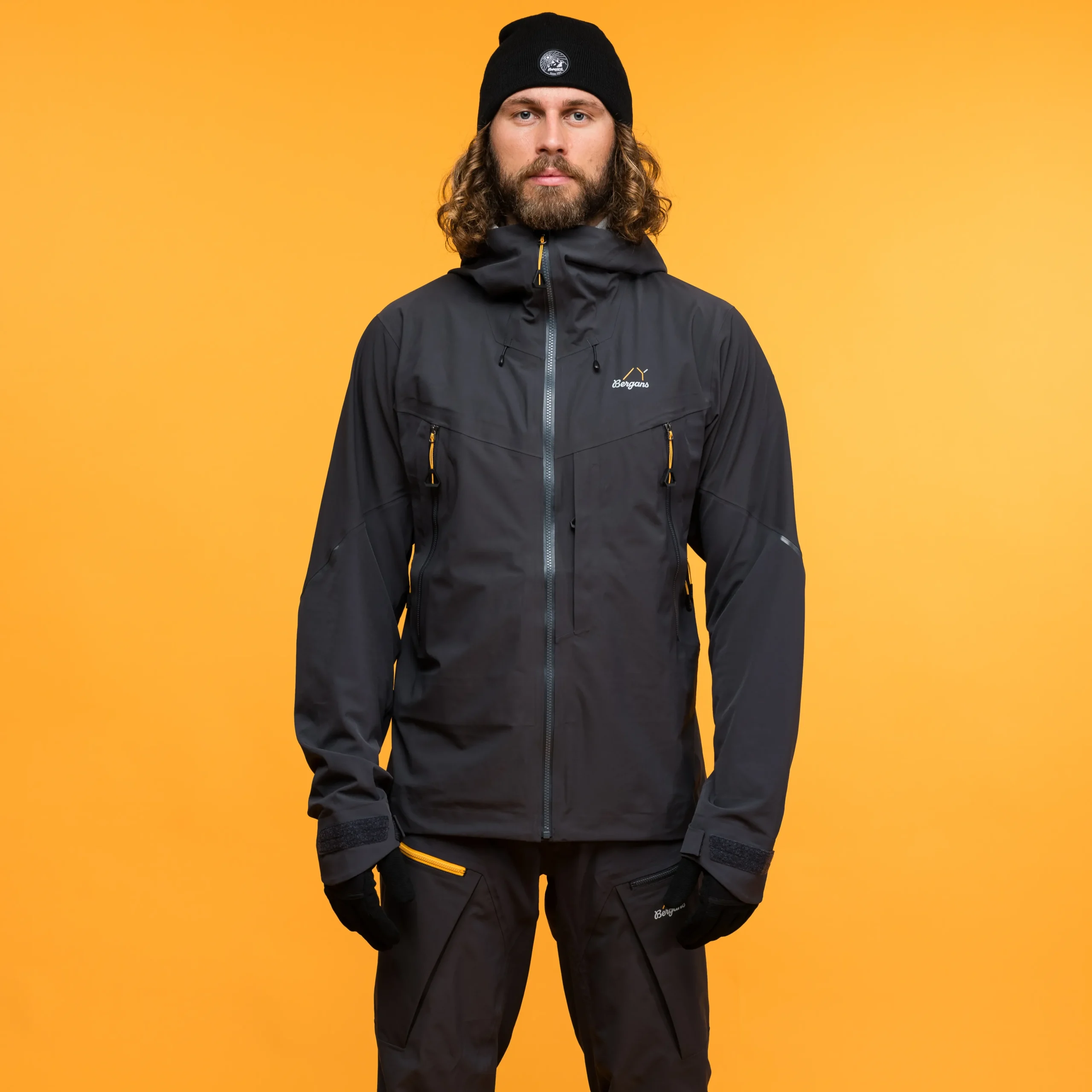 Sale Bergans Y MountainLine Hybrid Softshell Jacket Men - Dark Shadow Grey