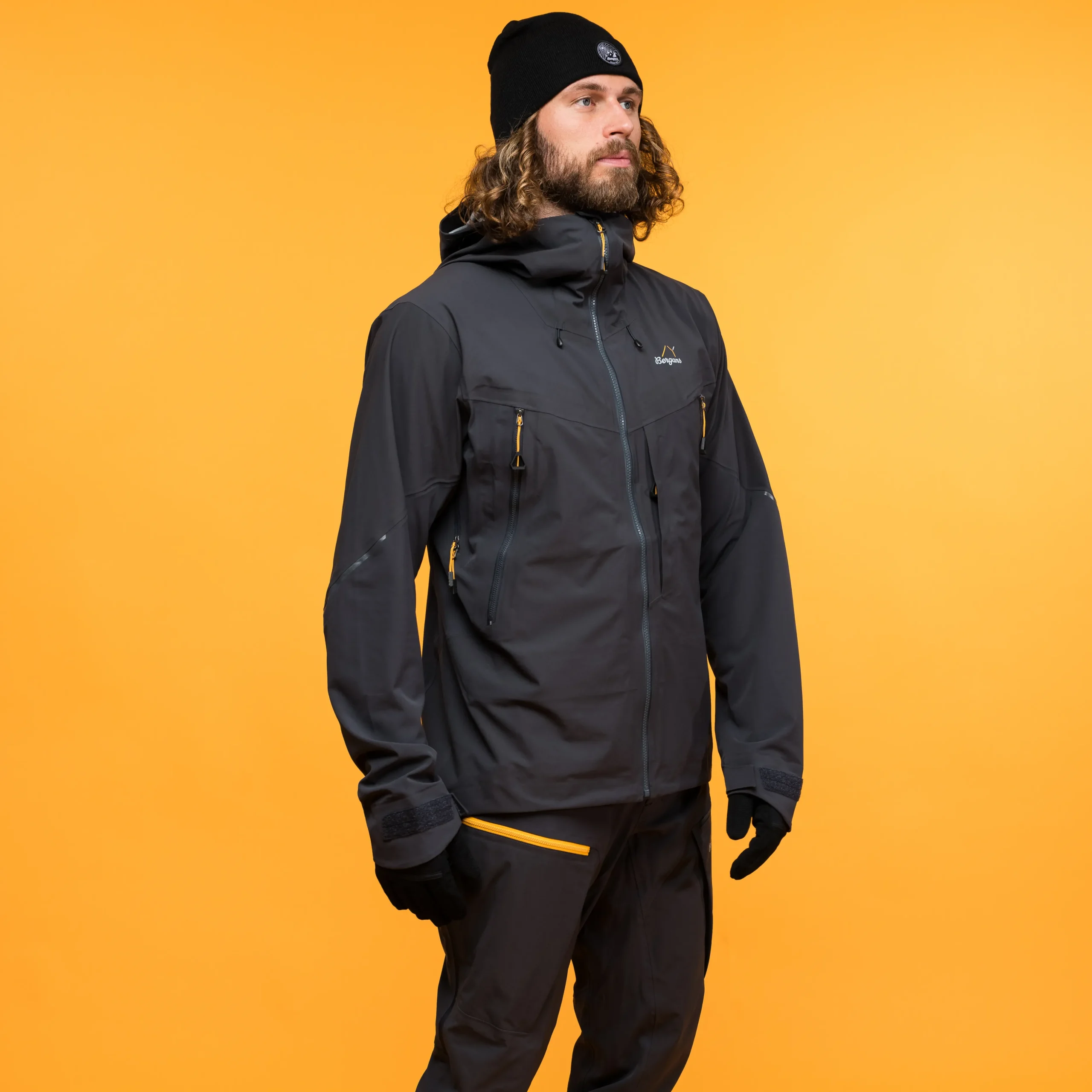 Sale Bergans Y MountainLine Hybrid Softshell Jacket Men - Dark Shadow Grey