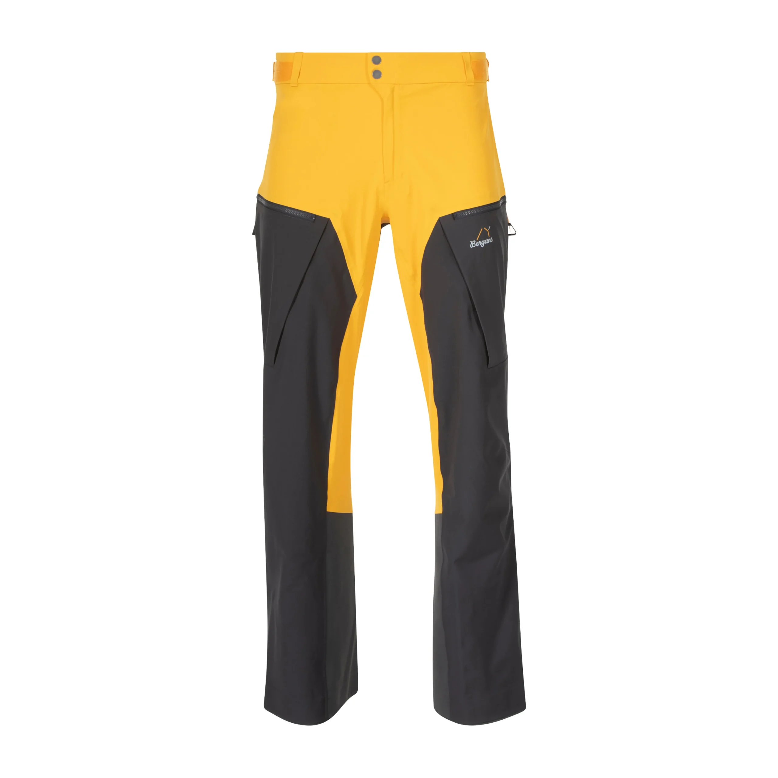 Cheap Bergans Y MountainLine Hybrid Softshell Pants Men - Mango Yellow / Dark Shadow Grey