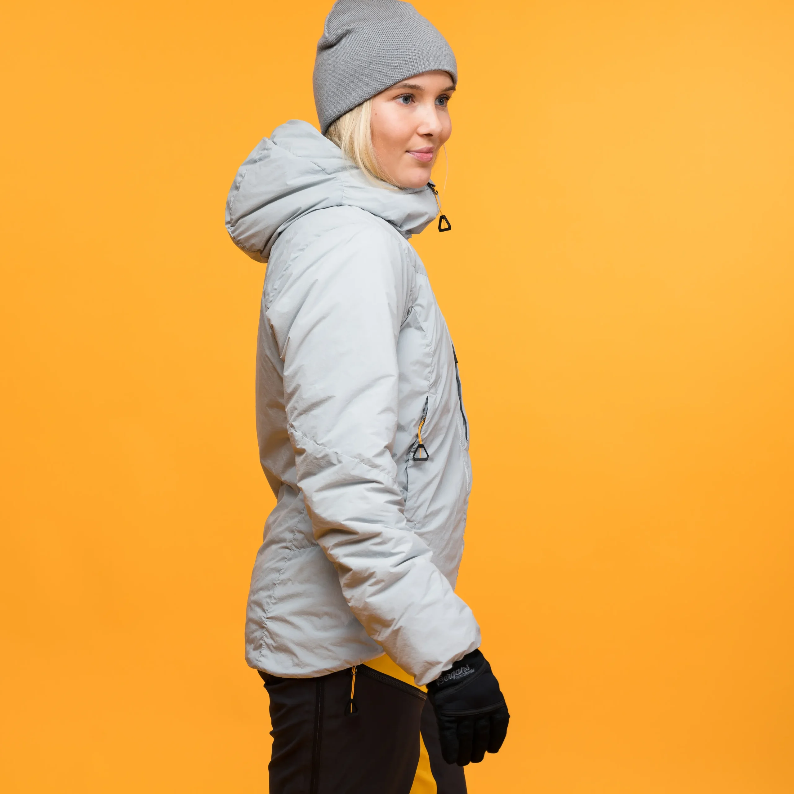 Discount Bergans Y MountainLine Insulated Windbreaker Jacket Women - Pearl Grey