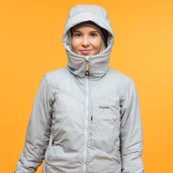 Discount Bergans Y MountainLine Insulated Windbreaker Jacket Women - Pearl Grey