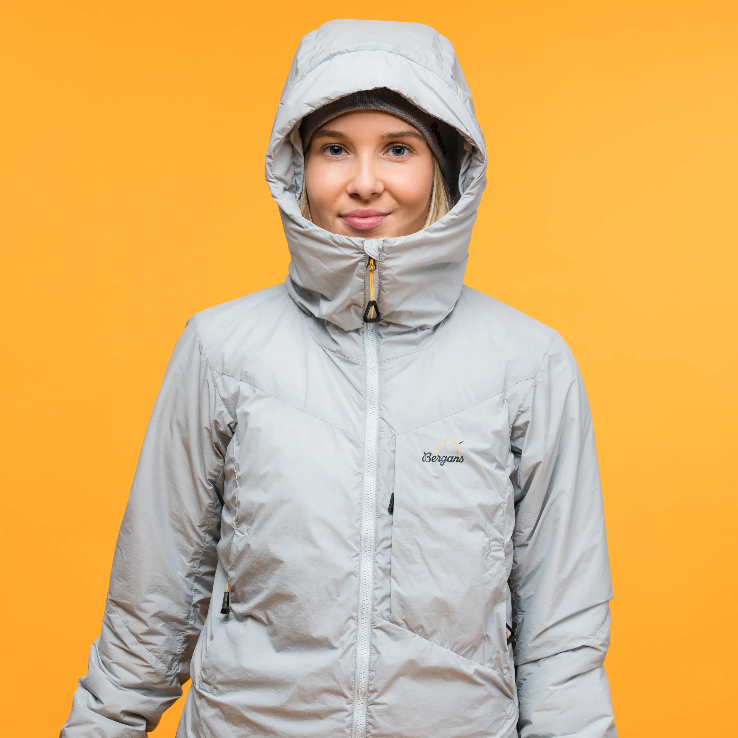 Discount Bergans Y MountainLine Insulated Windbreaker Jacket Women - Pearl Grey